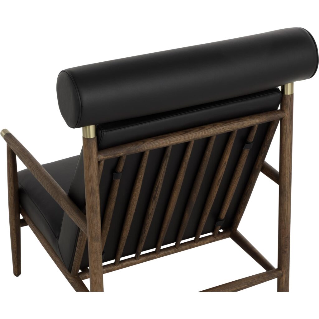 Biko Lounge Chair - Black Leather - Image 9