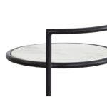 Parga End Table - Black - Marble Look 111343 111343 PARGA END TABLE BLACK MARBLE LOOK 7