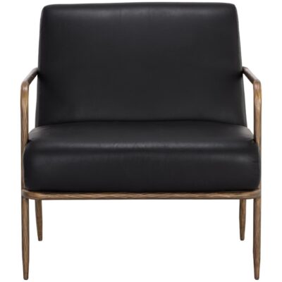 Lathan Lounge Chair - Charcoal Black Leather 9 Lathan Lounge Chair - Charcoal Black Leather 111357 111357 LATHAN LOUNGE CHAIR CHARCOAL BLACK LEATHER 1