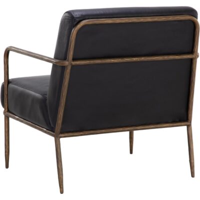 Lathan Lounge Chair - Charcoal Black Leather 11 Lathan Lounge Chair - Charcoal Black Leather 111357 111357 LATHAN LOUNGE CHAIR CHARCOAL BLACK LEATHER 3