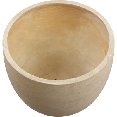 Aster Planter - Small - Travertine Look 111375 111375 DIANTHA PLANTER ROUND SMALL TRAVERTINE LOOK 1