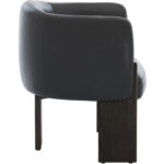 Trine Lounge Chair - Dark Brown - Vintage Black Night Leather 111408 111408 TRINE LOUNGE CHAIR DARK BROWN VINTAGE BLACK NIGHT LEATHER 2