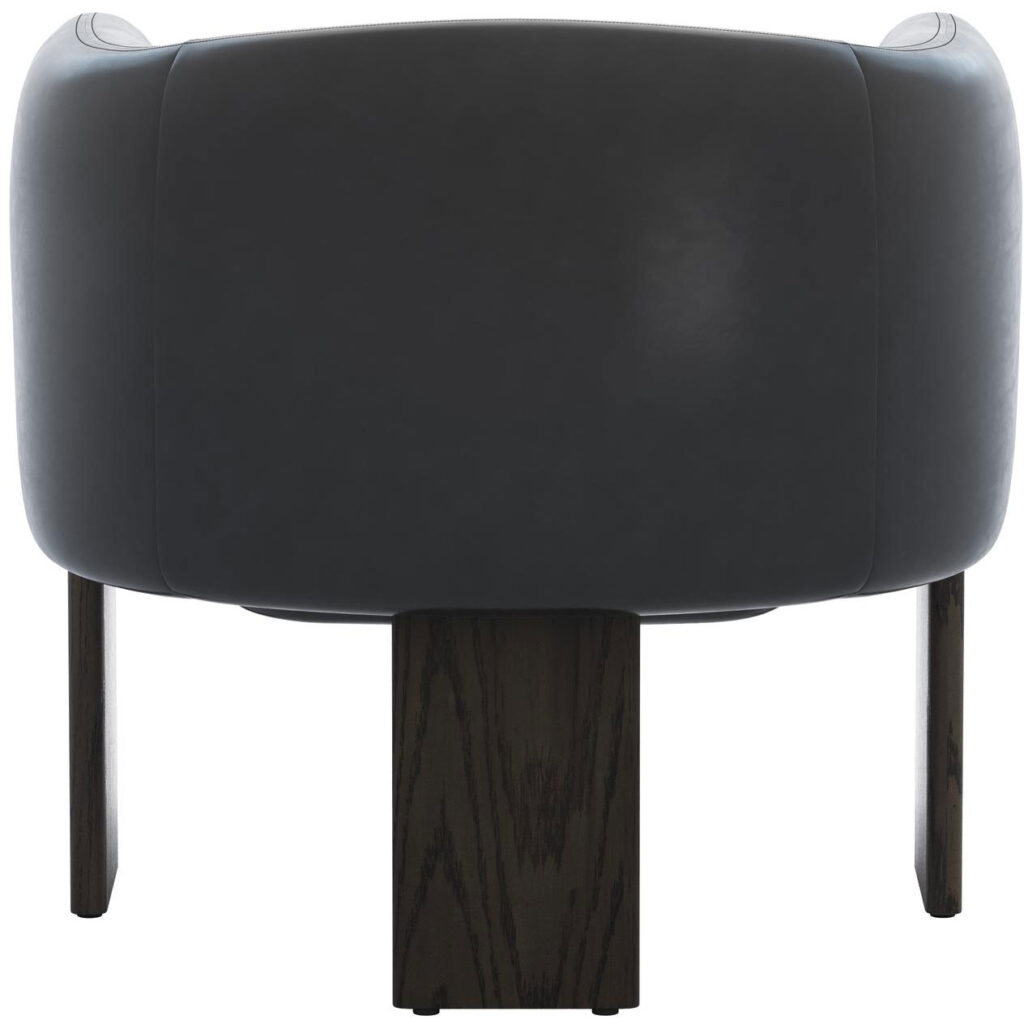 Trine Lounge Chair - Dark Brown - Vintage Black Night Leather - Image 5