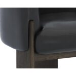 Trine Lounge Chair - Dark Brown - Vintage Black Night Leather 111408 111408 TRINE LOUNGE CHAIR DARK BROWN VINTAGE BLACK NIGHT LEATHER 6