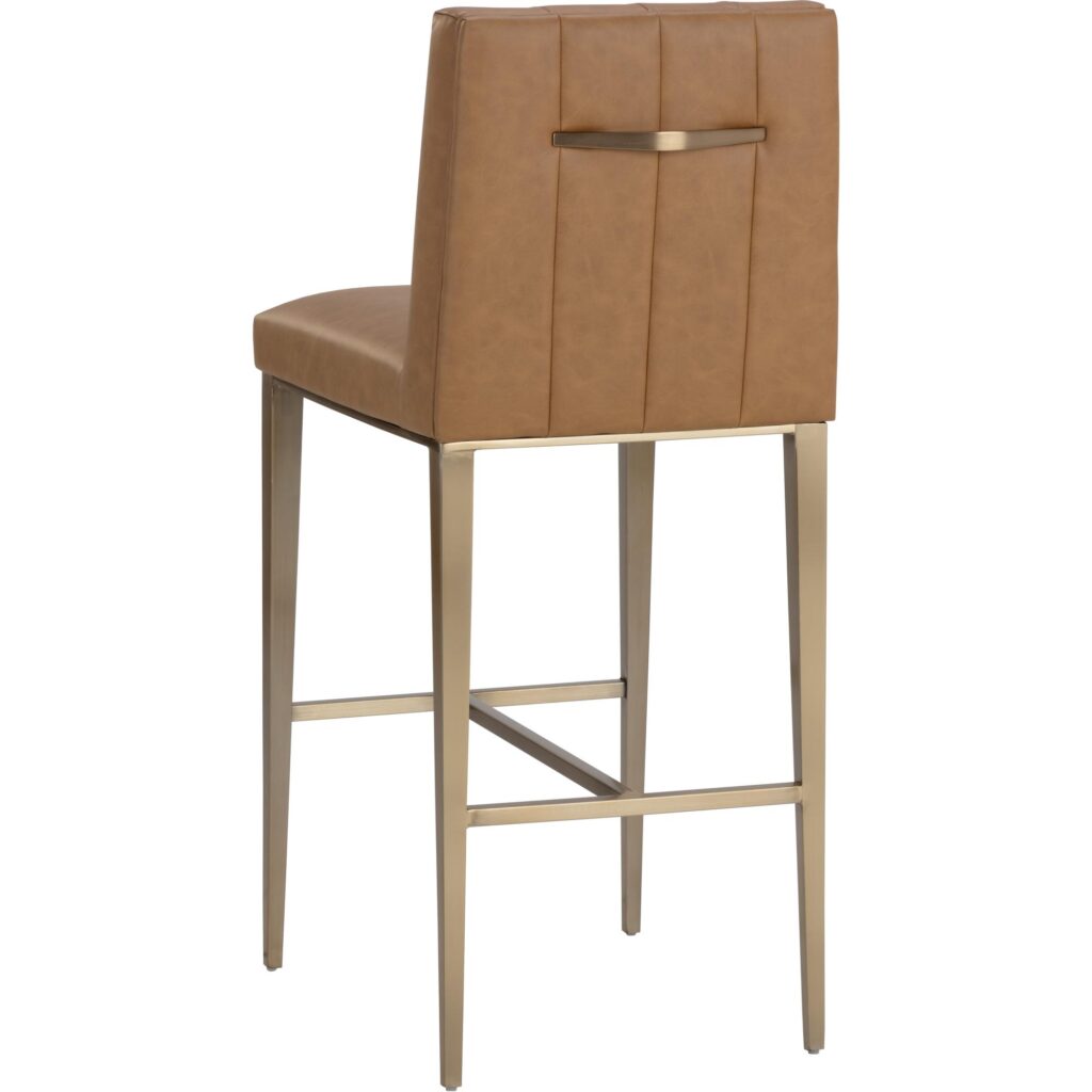 Wilbur Barstool - Milliken Cognac - Image 4