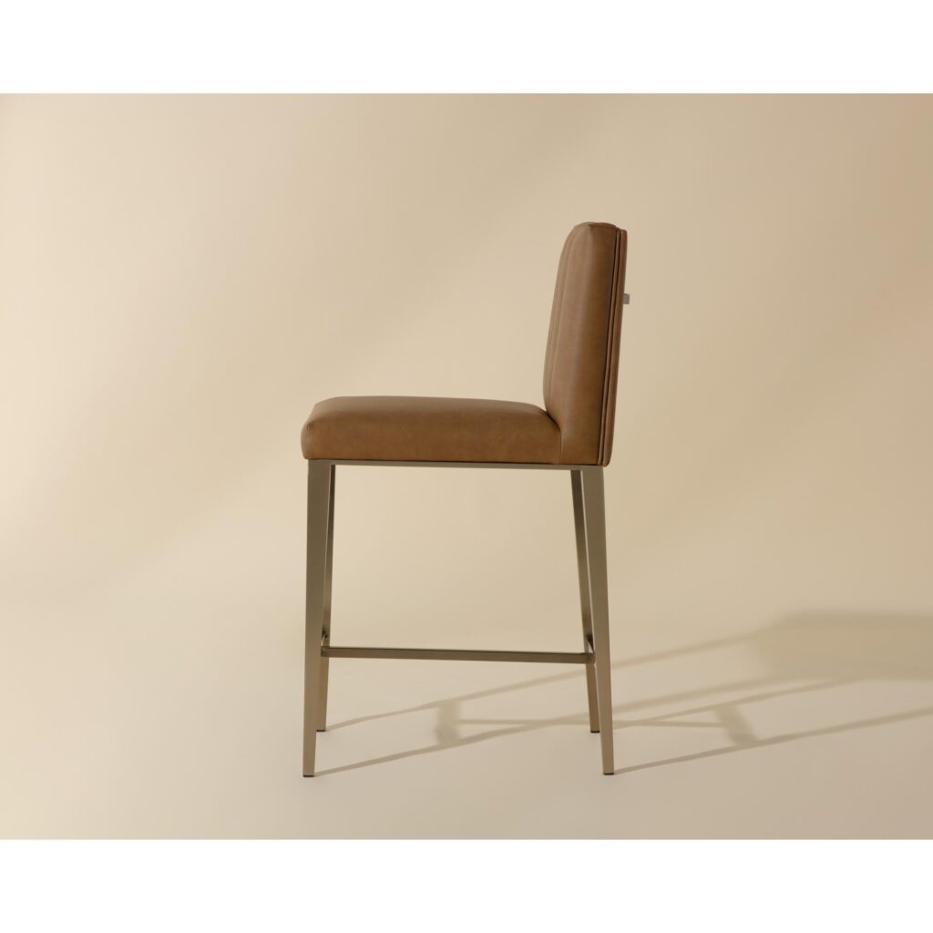 Wilbur Counter Stool - Milliken Cognac - Image 3