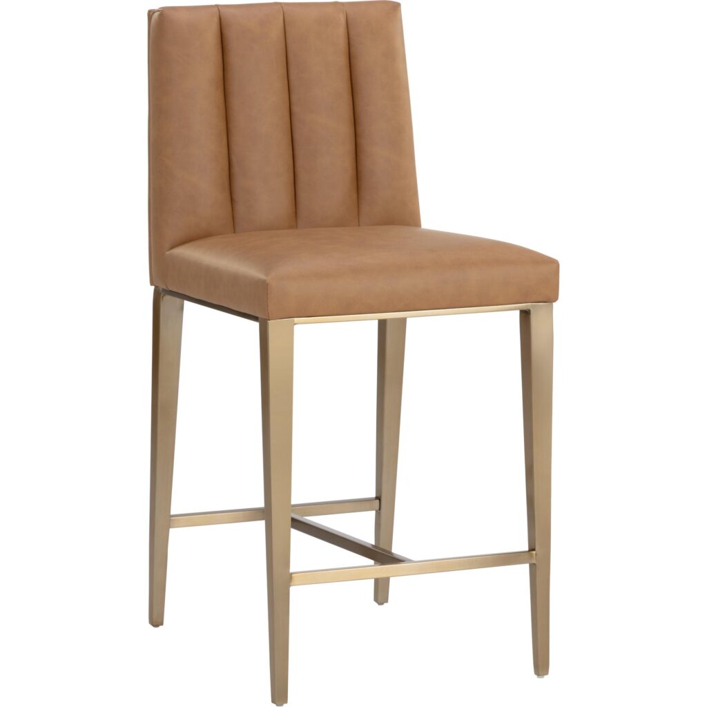 Wilbur Counter Stool - Milliken Cognac - Image 7