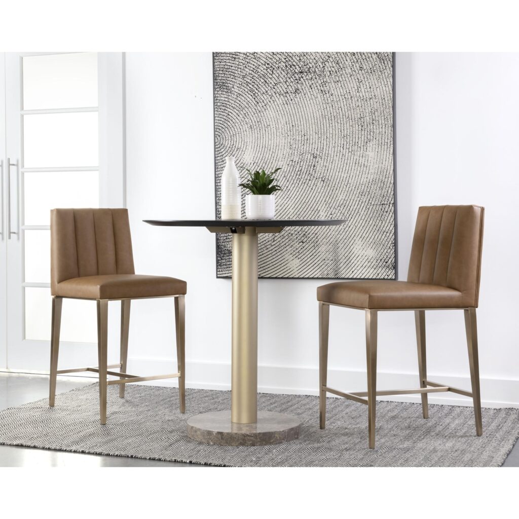 Wilbur Counter Stool - Milliken Cognac - Image 5
