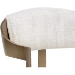 Beaumont Dining Armchair - Antique Brass - Rhea Light Barley 111434 111434 BEAUMONT DINING ARMCHAIR ANTIQUE BRASS RHEA LIGHT BARLEY 7
