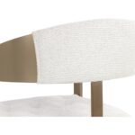Beaumont Dining Armchair - Antique Brass - Rhea Light Barley 111434 111434 BEAUMONT DINING ARMCHAIR ANTIQUE BRASS RHEA LIGHT BARLEY 8