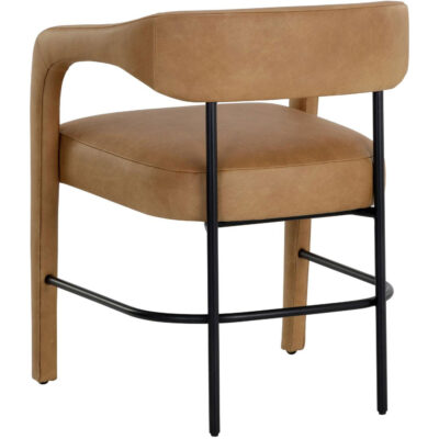 Mavia Dining Armchair - Ludlow Sesame Leather 11 Mavia Dining Armchair - Ludlow Sesame Leather 111453 111453 MAVIA DINING ARMCHAIR LUDLOW SESAME LEATHER 3