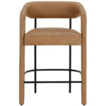 Mavia Counter Stool - Ludlow Sesame Leather 111454 111454 MAVIA COUNTER STOOL LUDLOW SESAME LEATHER 1