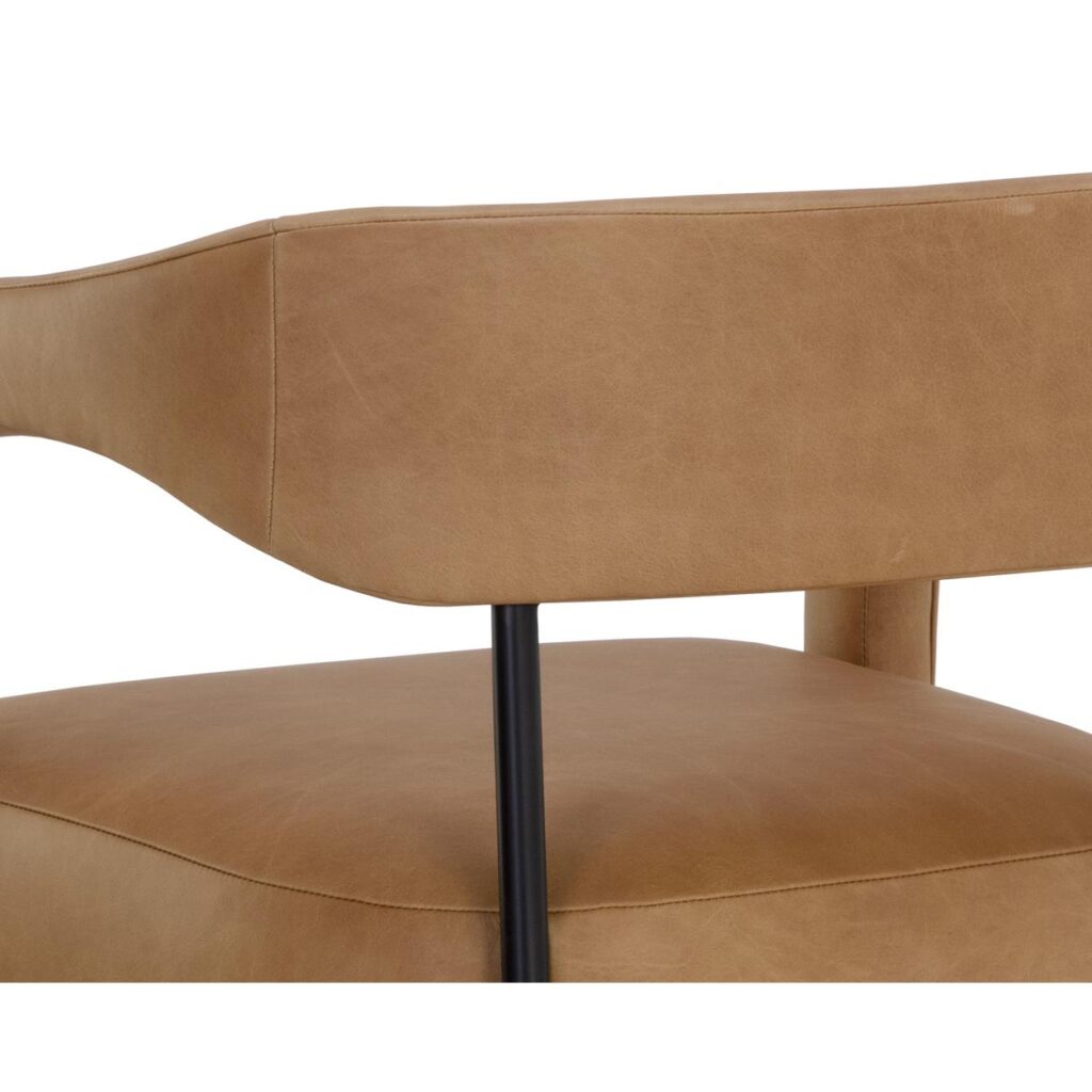 Mavia Counter Stool - Ludlow Sesame Leather - Image 8