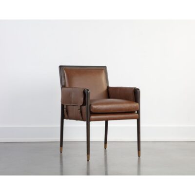 Mauti Dining Armchair - Brown - Shalimar Tobacco Leather 25 Mauti Dining Armchair - Brown - Shalimar Tobacco Leather 111455 111455 10