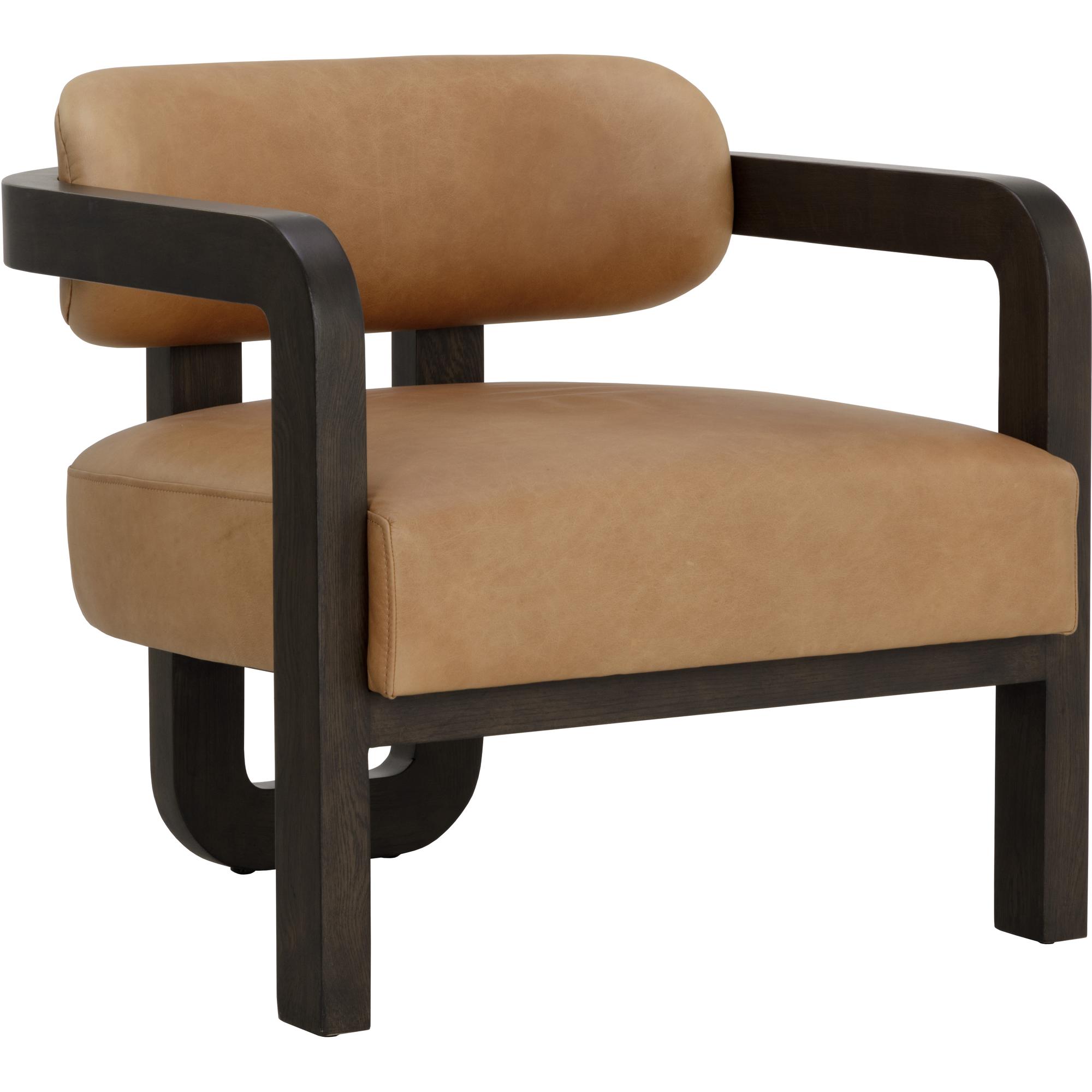 Madrone Lounge Chair - Brown - Ludlow Sesame Leather 1 Madrone Lounge Chair - Brown - Ludlow Sesame Leather