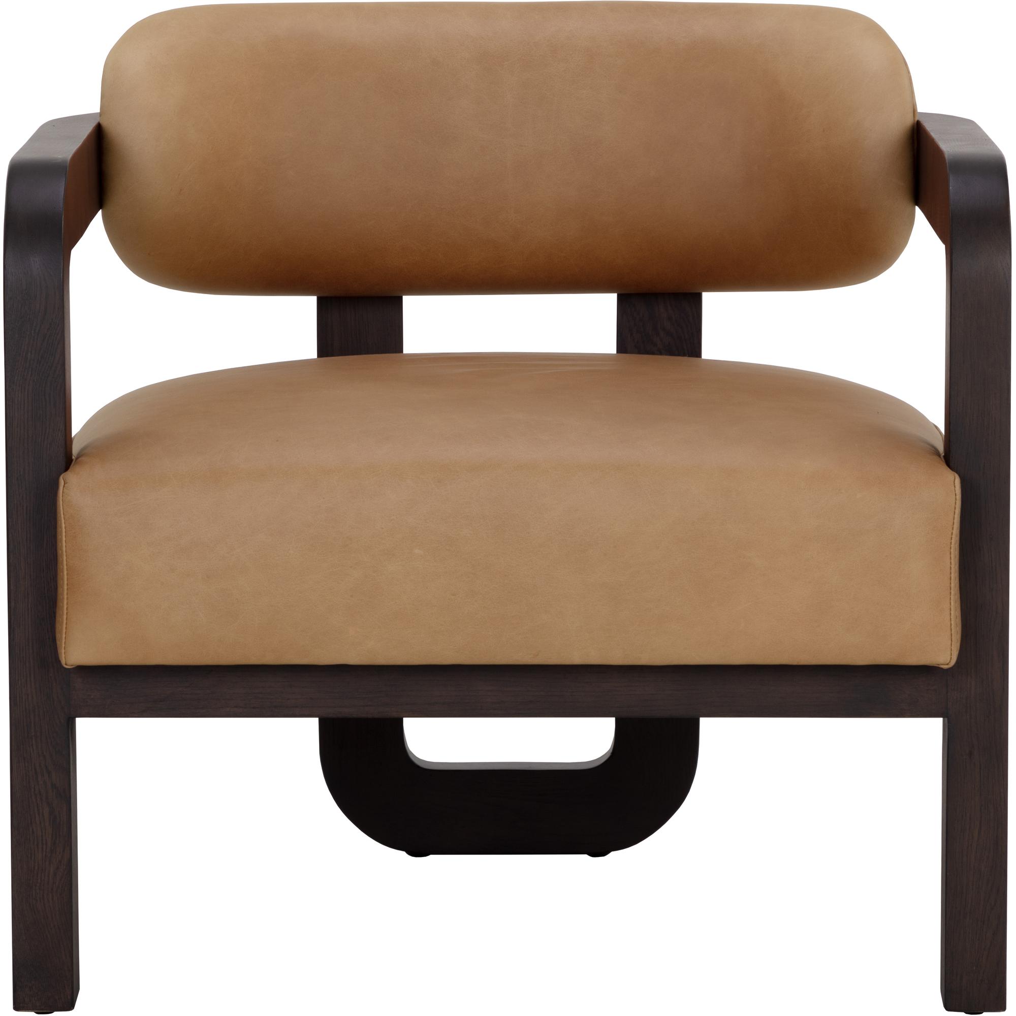 Madrone Lounge Chair - Brown - Ludlow Sesame Leather 2 Madrone Lounge Chair - Brown - Ludlow Sesame Leather - Image 2
