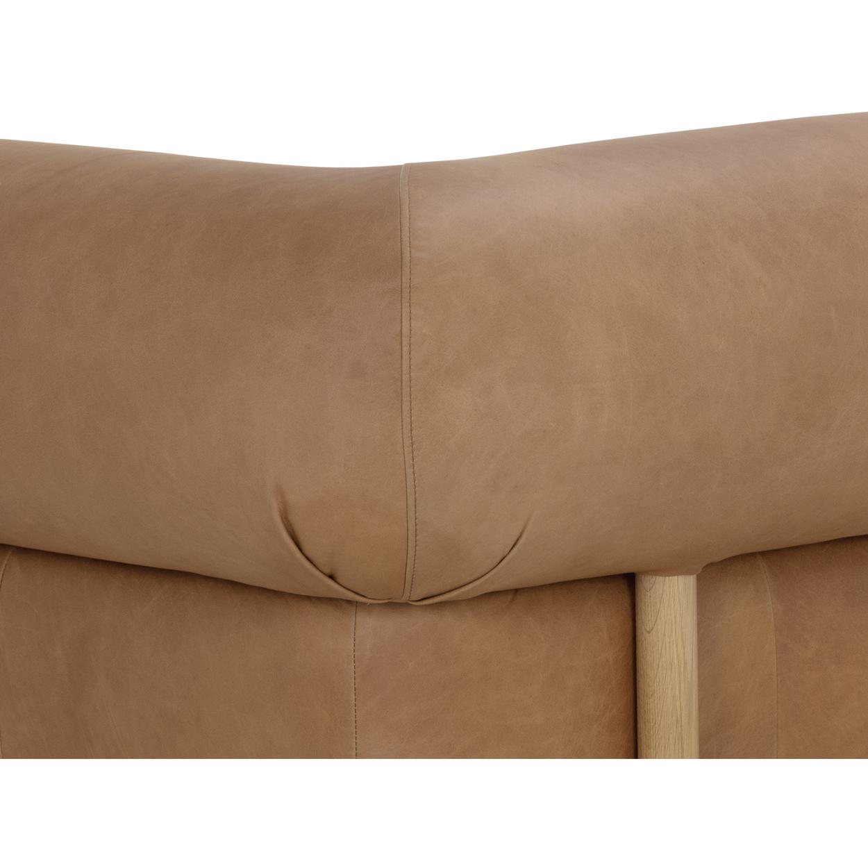 Bromley Sofa - Rustic Oak - Ludlow Sesame Leather 6 Bromley Sofa - Rustic Oak - Ludlow Sesame Leather - Image 6