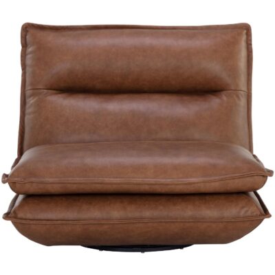 Colson Swivel Armless Chair - Cognac Leather 9 Colson Swivel Armless Chair - Cognac Leather 111479 111479 COLSON SWIVEL ARMLESS CHAIR COGNAC LEATHER 1