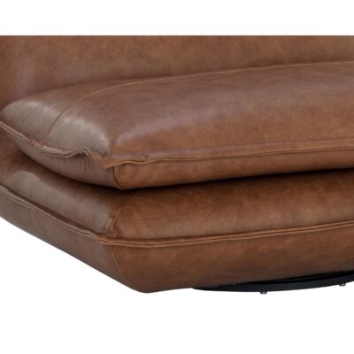 Colson Swivel Armless Chair - Cognac Leather 13 Colson Swivel Armless Chair - Cognac Leather 111479 111479 COLSON SWIVEL ARMLESS CHAIR COGNAC LEATHER 6
