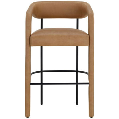 Mavia Barstool - Ludlow Sesame Leather 8 Mavia Barstool - Ludlow Sesame Leather 111529 111529 MAVIA BARSTOOL LUDLOW SESAME LEATHER 1