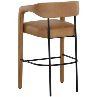 Mavia Barstool - Ludlow Sesame Leather 10 Mavia Barstool - Ludlow Sesame Leather 111529 111529 MAVIA BARSTOOL LUDLOW SESAME LEATHER 3