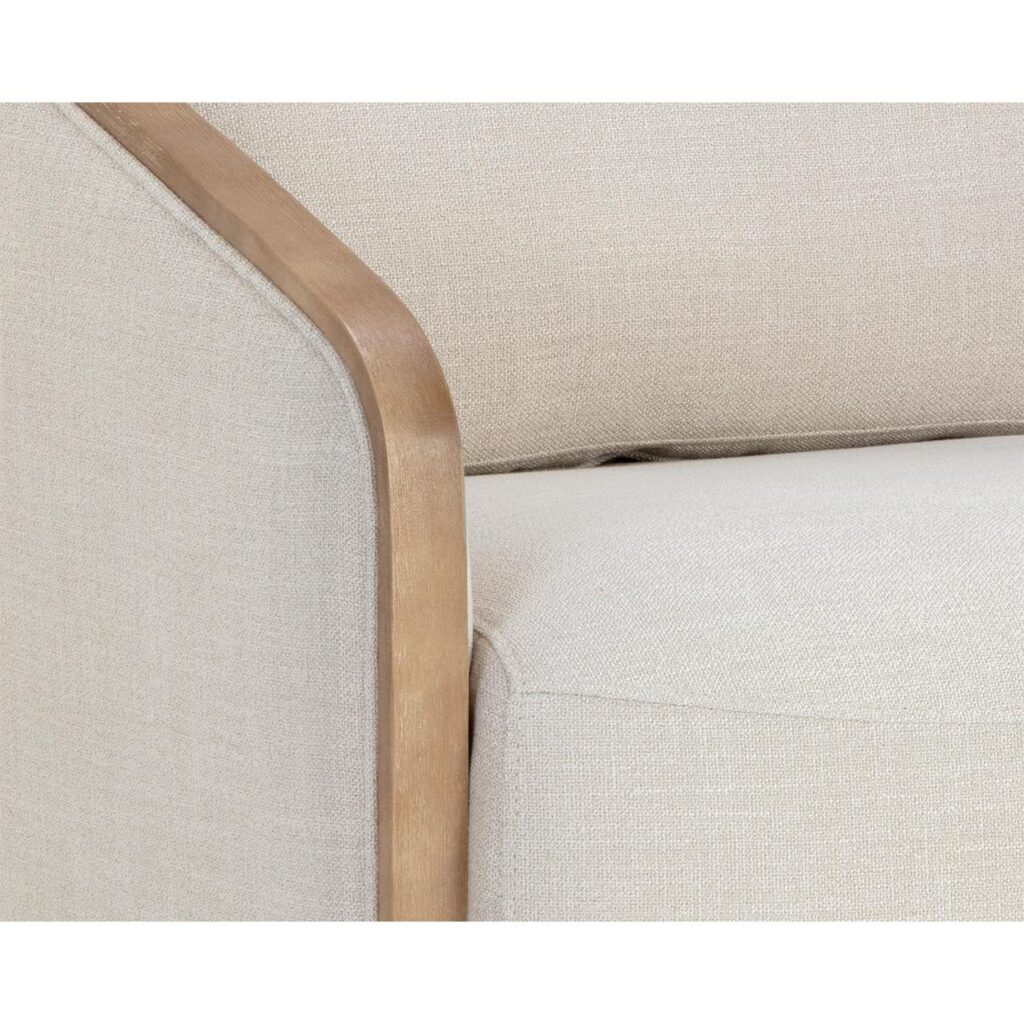 Tasia Swivel Lounge Chair - Effie Linen - Image 6