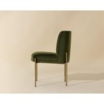 Richie Dining Chair - Antique Brass - Forest Green 111545 111545 RICHIE DINING CHAIR ANTIQUE BRASS FOREST GREEN 2