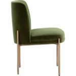 Richie Dining Chair - Antique Brass - Forest Green 111545 111545 RICHIE DINING CHAIR ANTIQUE BRASS FOREST GREEN 22