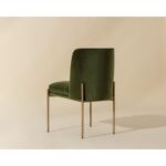 Richie Dining Chair - Antique Brass - Forest Green 111545 111545 RICHIE DINING CHAIR ANTIQUE BRASS FOREST GREEN 3