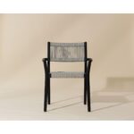 Kavala Stackable Dining Armchair - Charcoal 111559 111559 KAVALA STACKABLE DINING ARMCHAIR CHARCOAL 1