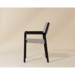 Kavala Stackable Dining Armchair - Charcoal 111559 111559 KAVALA STACKABLE DINING ARMCHAIR CHARCOAL 2
