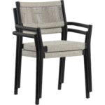Kavala Stackable Dining Armchair - Charcoal 111559 111559 KAVALA STACKABLE DINING ARMCHAIR CHARCOAL 21