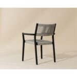 Kavala Stackable Dining Armchair - Charcoal 111559 111559 KAVALA STACKABLE DINING ARMCHAIR CHARCOAL 3