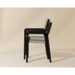 Kavala Stackable Dining Armchair - Charcoal 111559 111559 KAVALA STACKABLE DINING ARMCHAIR CHARCOAL 4