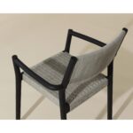 Kavala Stackable Dining Armchair - Charcoal 111559 111559 KAVALA STACKABLE DINING ARMCHAIR CHARCOAL 8
