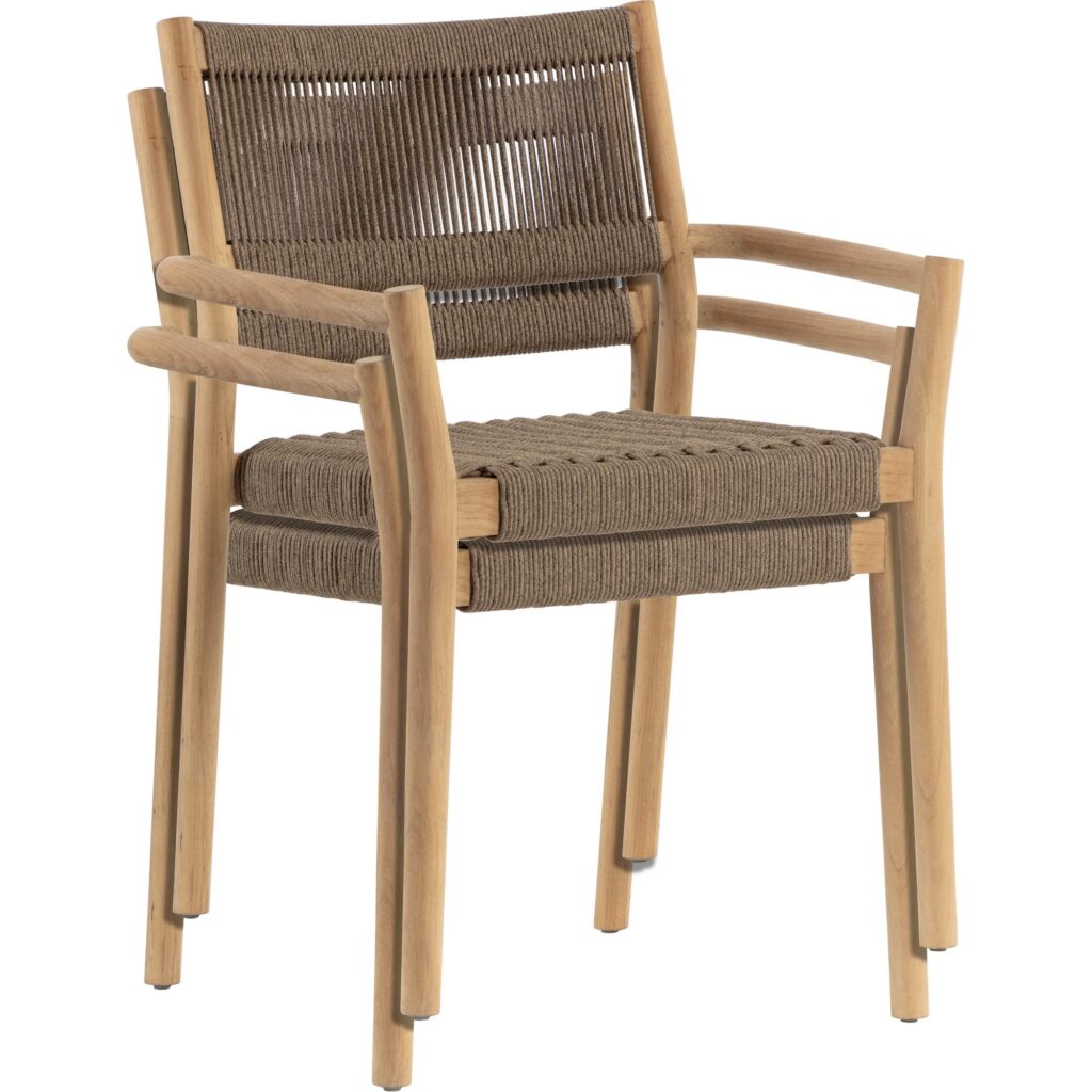 Kavala Stackable Dining Armchair - Natural - Image 10