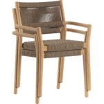 Kavala Stackable Dining Armchair - Natural 111560 111560 KAVALA STACKABLE DINING ARMCHAIR NATURAL 21