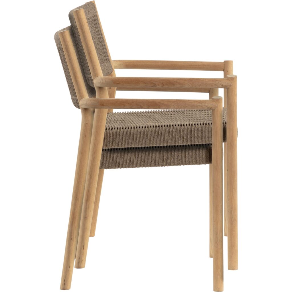 Kavala Stackable Dining Armchair - Natural - Image 11
