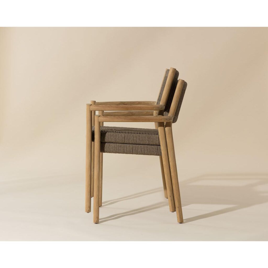Kavala Stackable Dining Armchair - Natural - Image 5