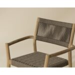 Kavala Stackable Dining Armchair - Natural 111560 111560 KAVALA STACKABLE DINING ARMCHAIR NATURAL 7