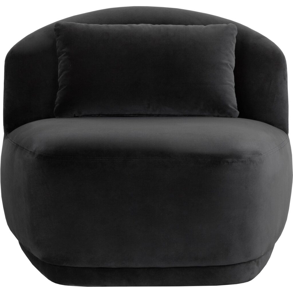 Soraya Swivel Armless Chair - Shadow Grey - Image 2