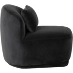 Soraya Swivel Armless Chair - Shadow Grey 111581 111581 SORAYA SWIVEL ARMLESS CHAIR SHADOW GREY 2