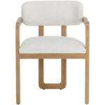 Madrone Dining Armchair - Rustic Oak - Heather Ivory Tweed 111584 111584 MADRONE DINING ARMCHAIR RUSTIC OAK HEATHER IVORY TWEED 1