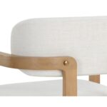 Madrone Dining Armchair - Rustic Oak - Heather Ivory Tweed 111584 111584 MADRONE DINING ARMCHAIR RUSTIC OAK HEATHER IVORY TWEED 8