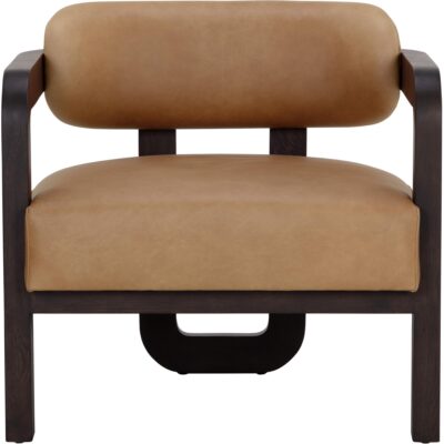 Madrone Lounge Chair - Brown - Ludlow Sesame Leather 111585 111585 MADRONE LOUNGE CHAIR BROWN LUDLOW SESAME LEATHER 1