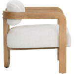 Madrone Lounge Chair - Rustic Oak - Heather Ivory Tweed 111586 111586 MADRONE LOUNGE CHAIR RUSTIC OAK HEATHER IVORY TWEED 2
