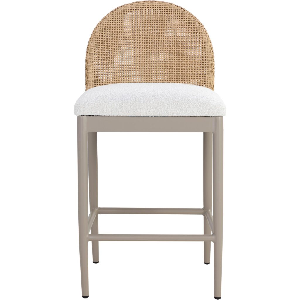 Calandri Counter Stool - Greige - Louis Cream - Image 2