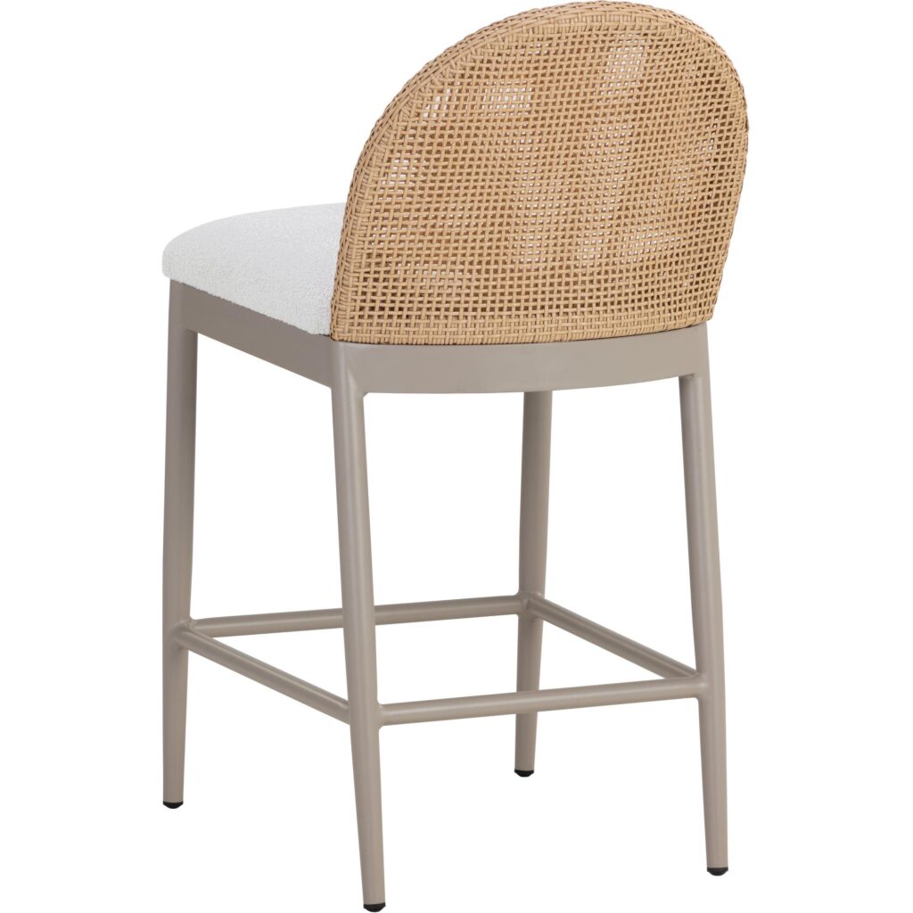 Calandri Counter Stool - Greige - Louis Cream - Image 4