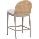 Calandri Counter Stool - Greige - Louis Cream 111598 111598 CALANDRI COUNTER STOOL NATURAL LOUIS CREAM 3