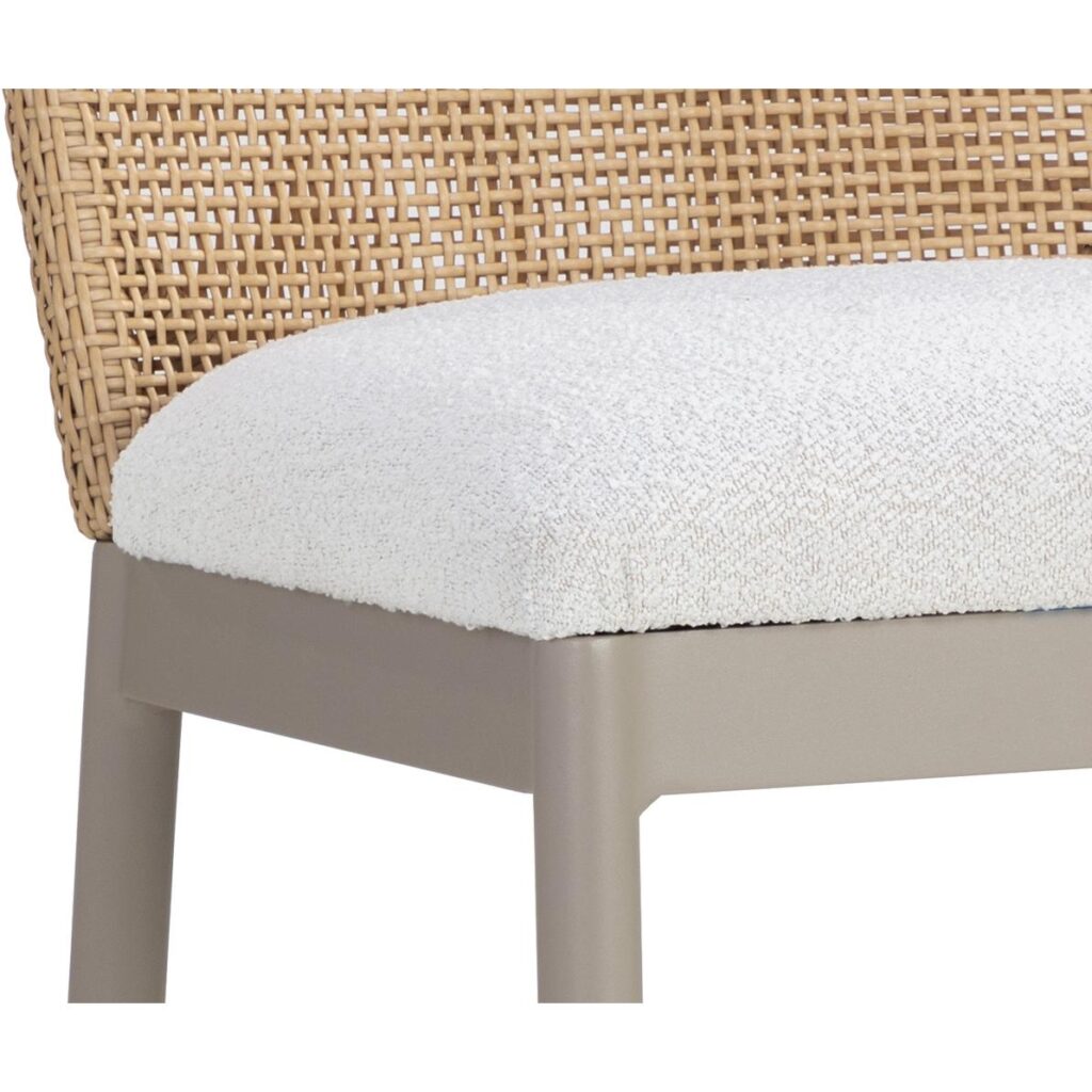 Calandri Counter Stool - Greige - Louis Cream - Image 6